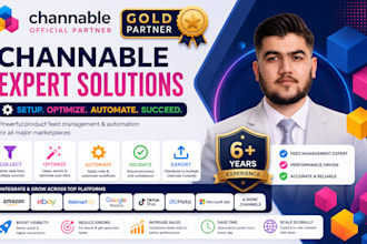 set up and optimize channable product feeds for google, facebook, marketplaces