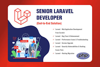 debug and fix laravel issues or develop custom features