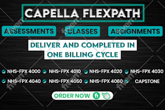 do capella flexpath rn, bsn,msn,dnp, nursing, research and assessments