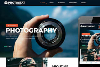 design photography photoshoot portfolio wedding landing page photography website