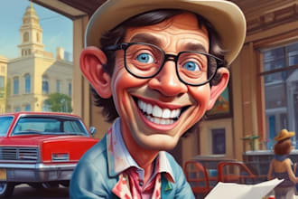 draw a digital caricature from your photo