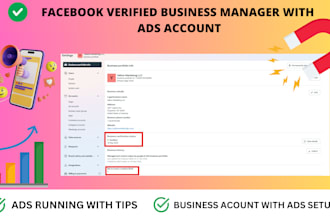create and fix facebook business manager, setup fb ads, fb ads account manager