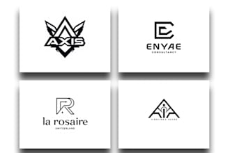 do minimalist logo design, stationary, luxury design