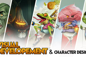 design stylized and cartoon characters