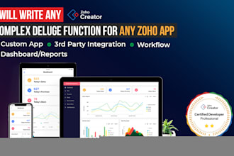 write any complex deluge function for any zoho application