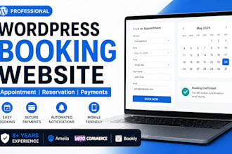 build a wordpress booking or appointment website for your business
