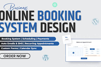 add an online booking system to your wordpress website