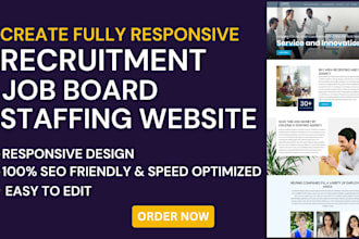 create recruitment website job board healthcare staffing website hiring website