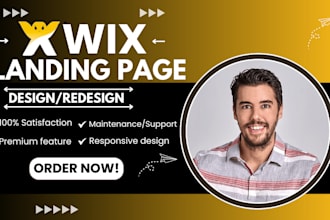 design in 7 hours wix landing page design wix website and wix online store