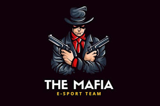 do esports mascot logo for twitch, gaming, streaming