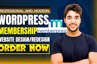 design membership memberpress subscription job portal board wordpress website