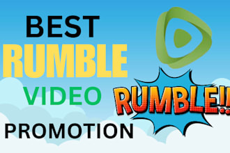 do superfast rumbel video promotion, rumble video marketing
