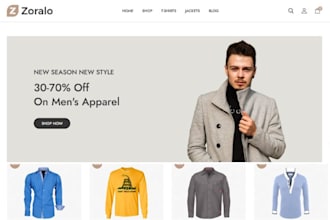 design 7 figure jacket shopify coat store sweater website winter wear store