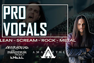record pro vocals rock metal or any genre