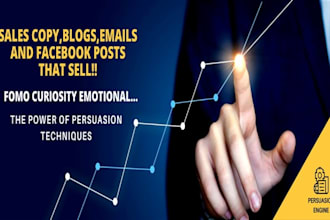 write persuasive sales copy, email copy, blog posts and ctas that sell