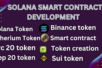 do token creation smart contract solana token binance token erc20 token