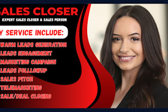 sales closer sales rep sales agent be your virtual assistant telemarketing