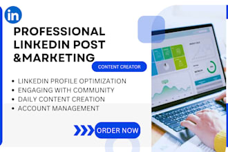 be your linkedin manager and marketing ghostwriter content creator post designs