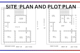 make site plan, plot plan of your property for city permit very fast mep drawing