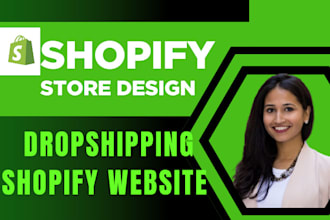 design shopify website, pet store, beauty shopify dropshipping store