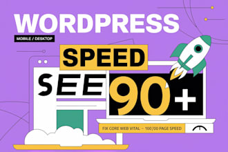 speed up wordpress website speed, mobile and desktop page speed optimization