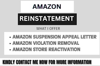 reinstate suspended amazon listing remove intellectual property violation