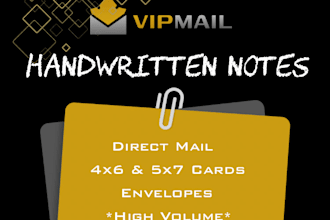 do handwritten notes and envelopes