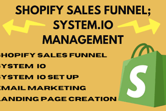 design a shopify sales funnel with systeme io for ecommerce lead generation