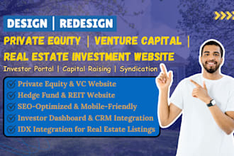 setup private equity venture capital real estate investment syndication website
