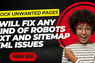 fix and optimize XML sitemap and robots txt for your website