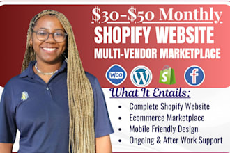 develop shopify multi vendor ecommerce marketplace website, shopify dropshipping