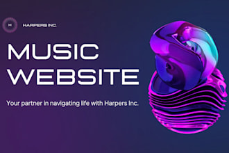 design music website for dj band artist podcast on wordpress, wix, squarespace