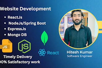 develop responsive mern or spring boot web applications