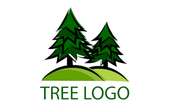 do landscape lawn care garden tree agriculture logo design