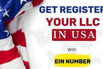 get US llc registration along with ein for US non residence
