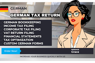 german forms, bookkeeping, income tax, corporate tax filings