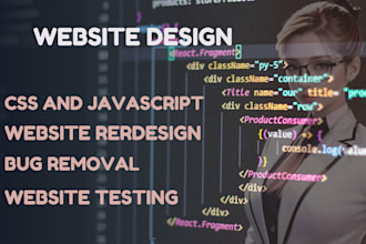 develop responsive website with html css and js website redesign ecommerce web