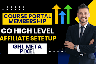 setup gohighlevel affiliate sms marketing course portal membership ghl metapixel