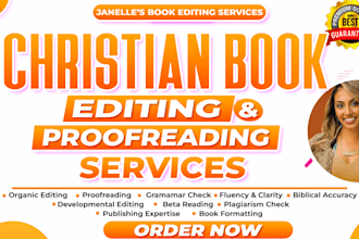 edit, proofread christian book do book formatting, beta reading book blurb cover