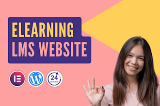develop elearning wordpress lms website with learndash or tutor lms