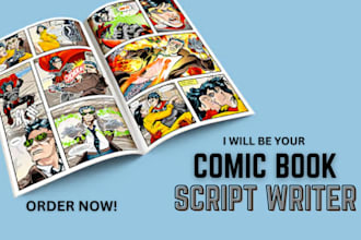 create, refine, shine, book, comic, and finalize script editing service