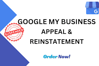 fix, appeal and reinstate suspended gmb profile  google my business suspension