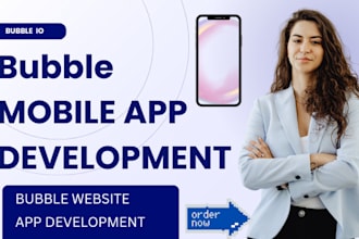 develop ai powered bubble io website marketplace, saas apps, no code bubble io