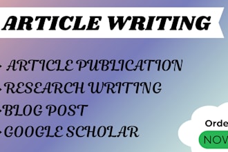 write and publish articles to help promote engagements