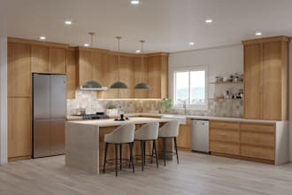 design high quality 3d renders for kitchens and bathrooms
