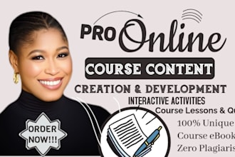 build course curriculum elearning course content development