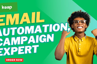 setup keap integration, workflow automation email campaign landing page design