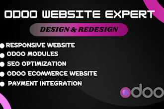 design odoo website redsign showit wix website odoo ecommerce customization