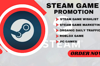 promote steam game wishlist for steam game marketing, steam game promotion