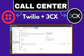 setup sip trunk in upgraded twilio connect with 3cx inbound call did number